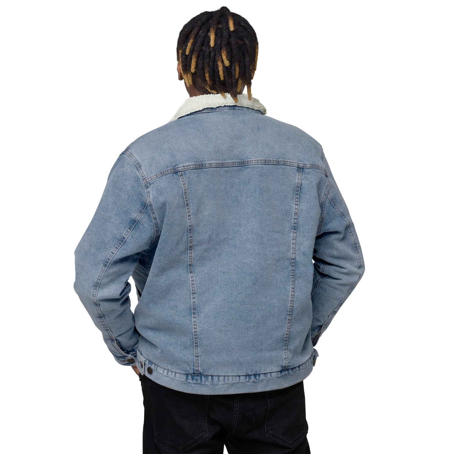 Exclusive Unisex denim sherpa jacket