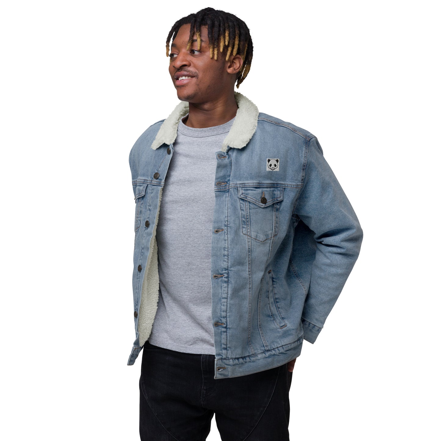 Exclusive Unisex denim sherpa jacket